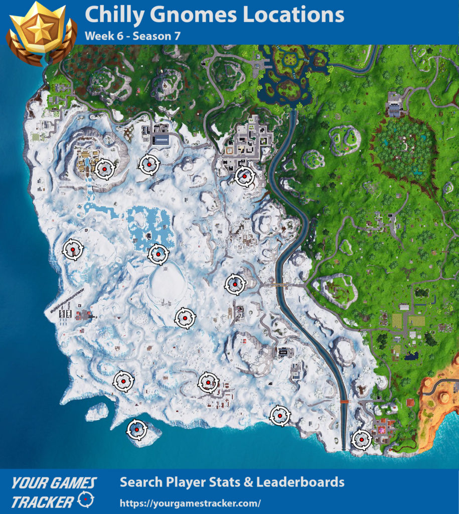 fortnite battle royale Chilly Gnome Locations