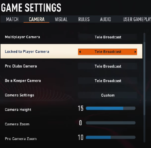 fifa 23 camera settings