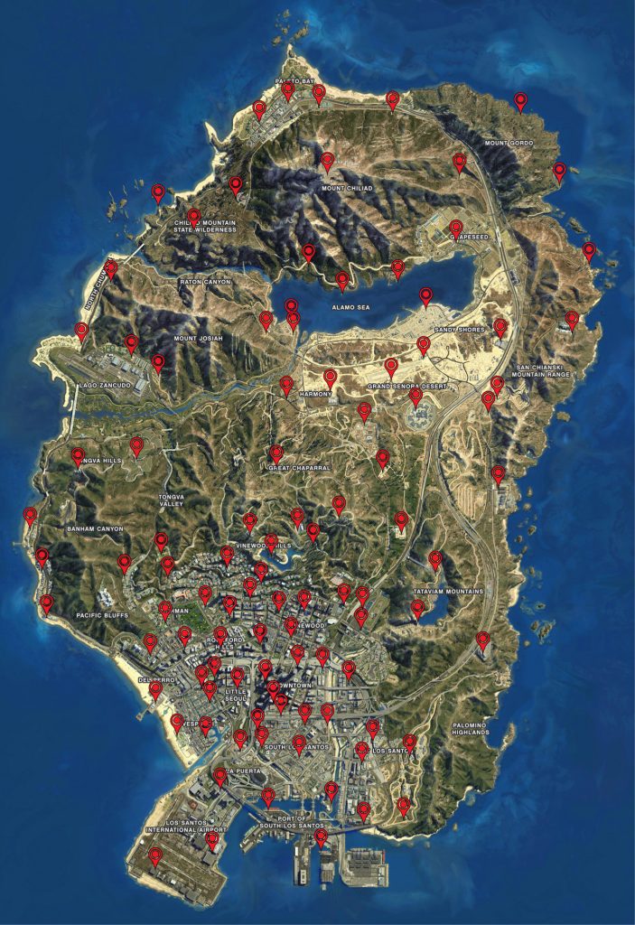 gta 5 online ld organics locations map