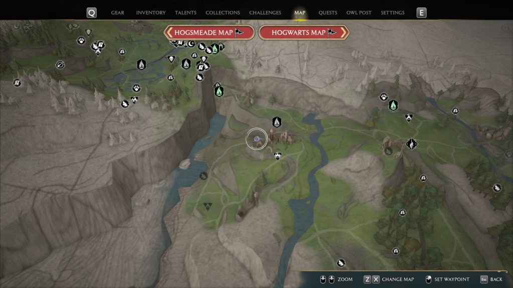 Hogwarts Legacy map