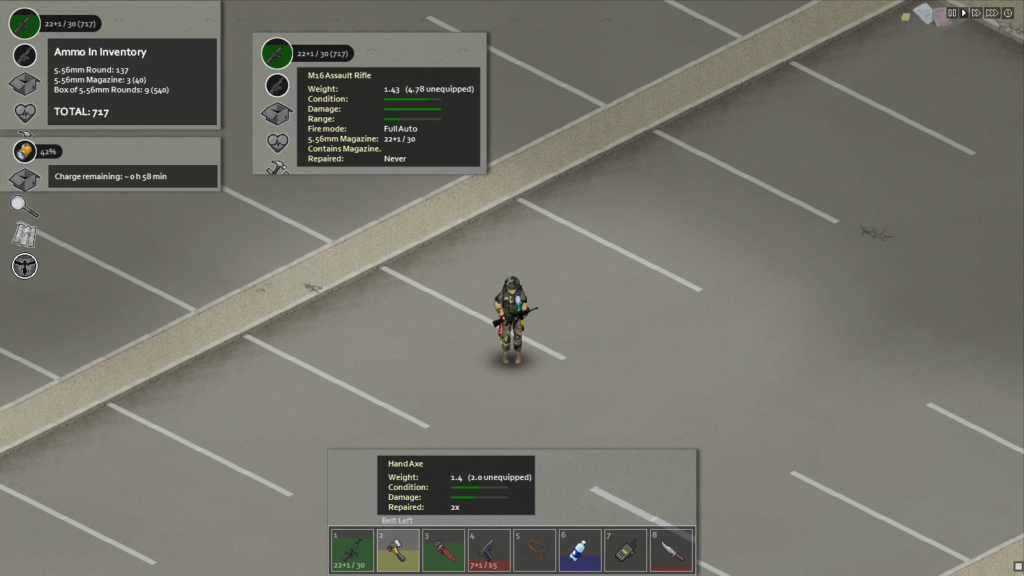 Weapon Condition Indicator Project Zomboid